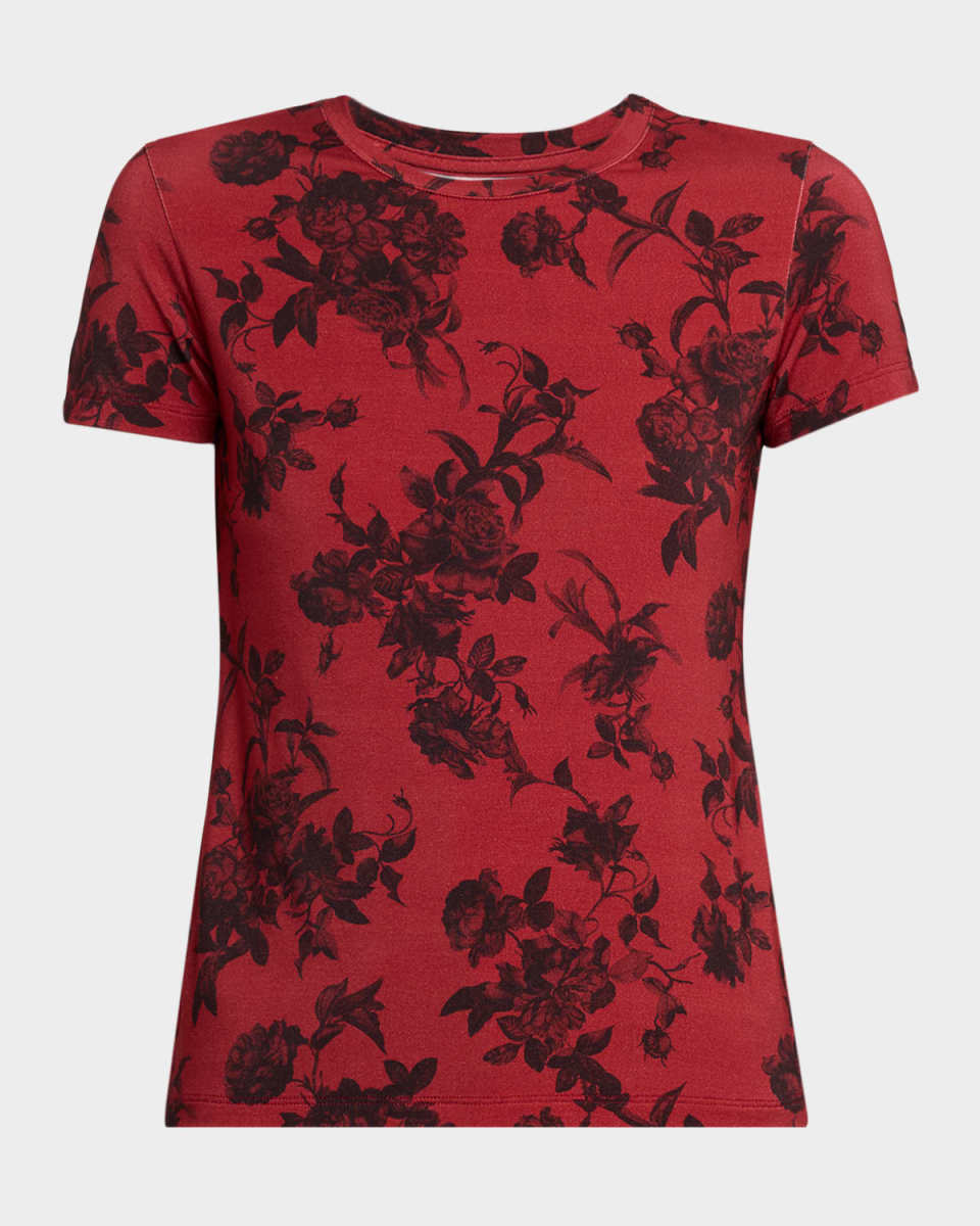 Ressi Short-Sleeve Painterly Floral T